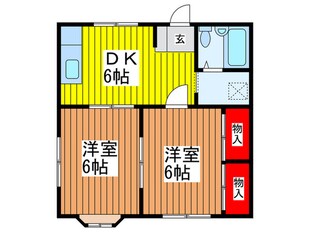 天王山ハイツの物件間取画像